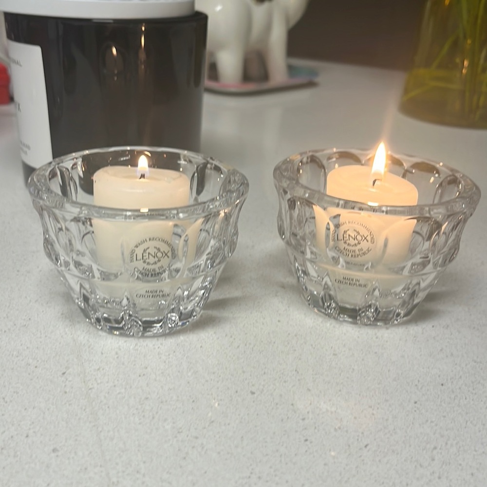 Two Lenox Bowls or Candle holders-